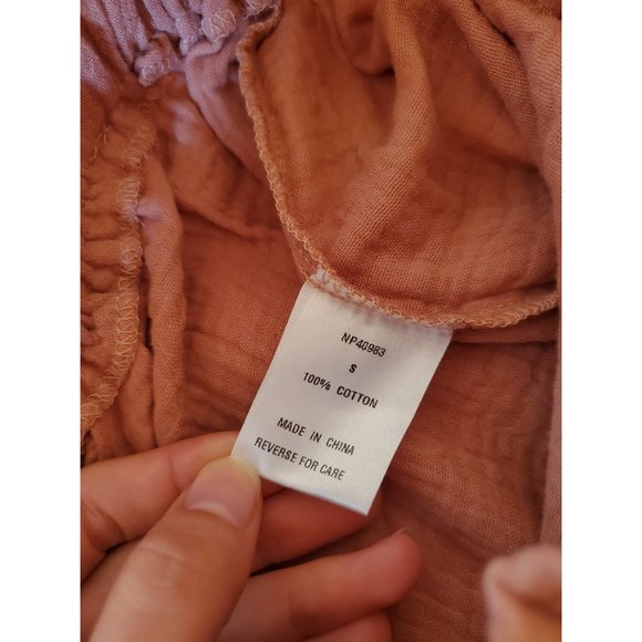 Pink Lily Gauze Straight Pants - Picture 8 of 8